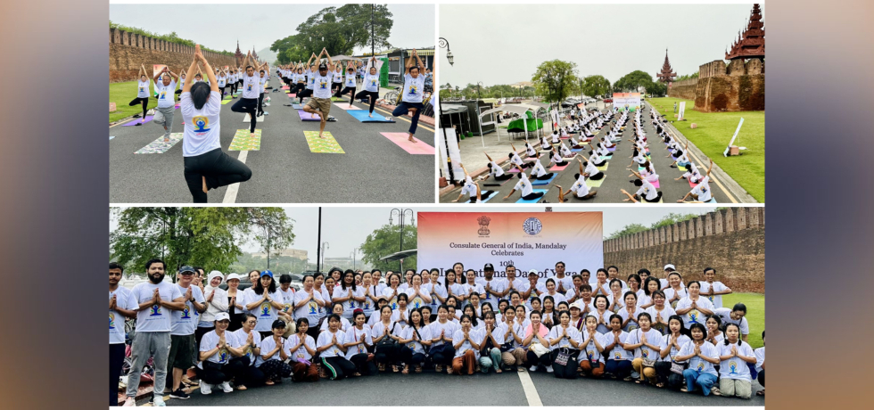 10th International Day of Yoga Celebrations across Mandalay Region (June 07 – 21, 2024) (in all photos of Yoga celebrations)